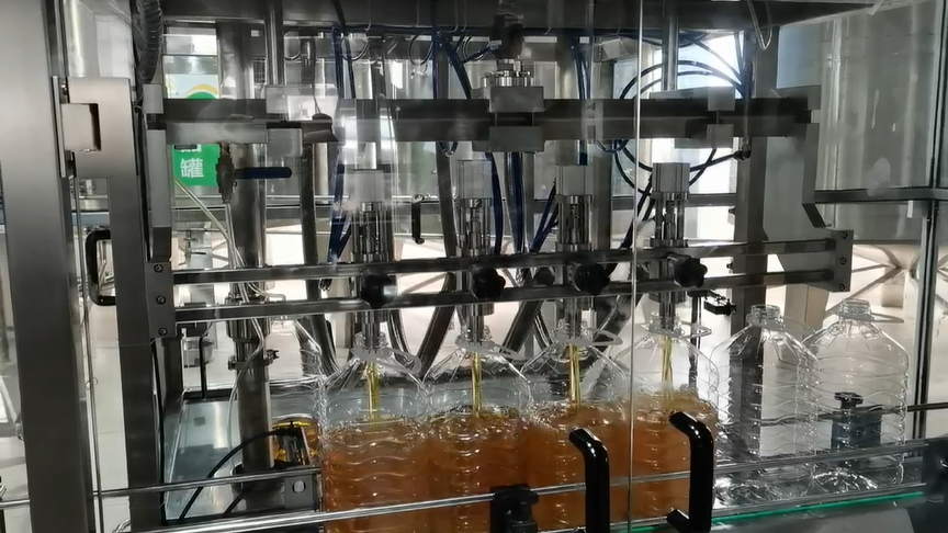 全自動食用油灌裝生產工藝流程